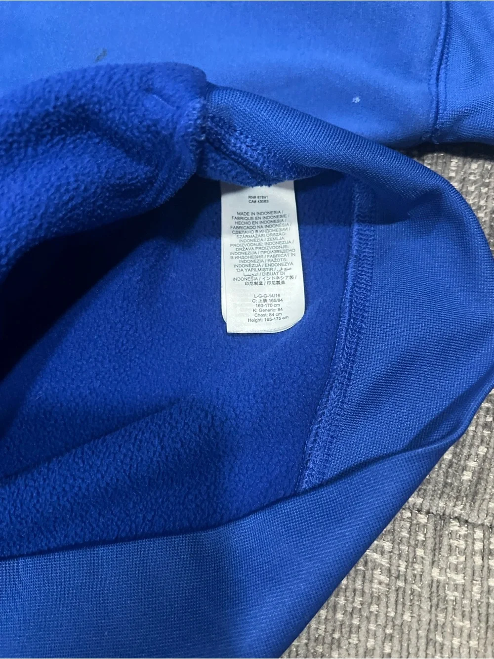 Nike Youth Blue Chicago Cubs Pullover Hoodie with Red Logo j15